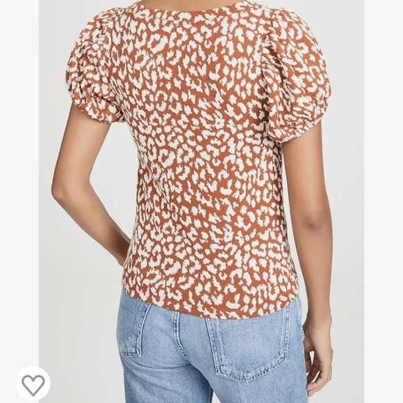 FREE PEOPLE | No Type Tee Animal Leopard Print Top Women’s Size S - Picture 4 of 4